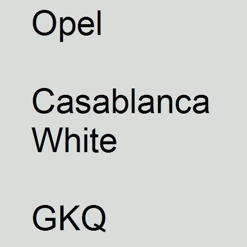 Opel, Casablanca White, GKQ.